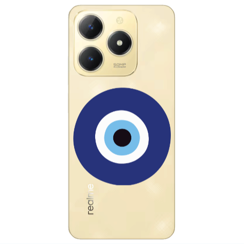 Realme C61 Evil eye bead Transparent Silicone TPU Θήκη
