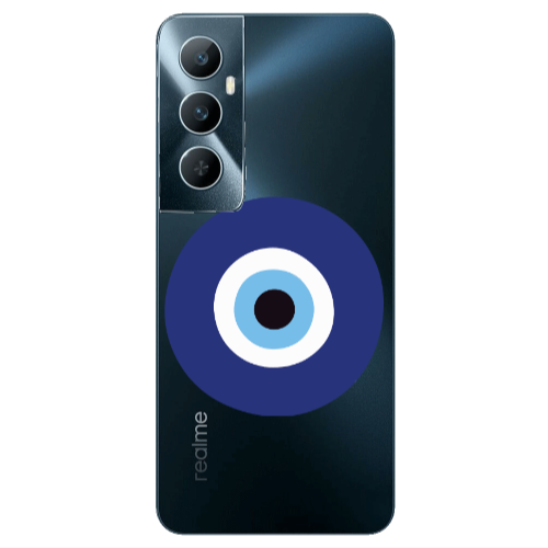 Realme C65 Evil eye bead Transparent Silicone TPU Θήκη