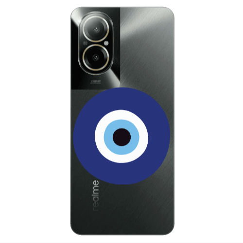 Realme C67 Evil eye bead Transparent Silicone TPU Θήκη
