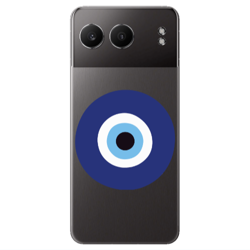 Oneplus Nord 4 Evil eye bead Transparent Silicone TPU Θήκη