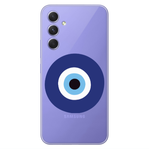 Samsung A36 Evil eye bead Transparent Silicone TPU Θήκη