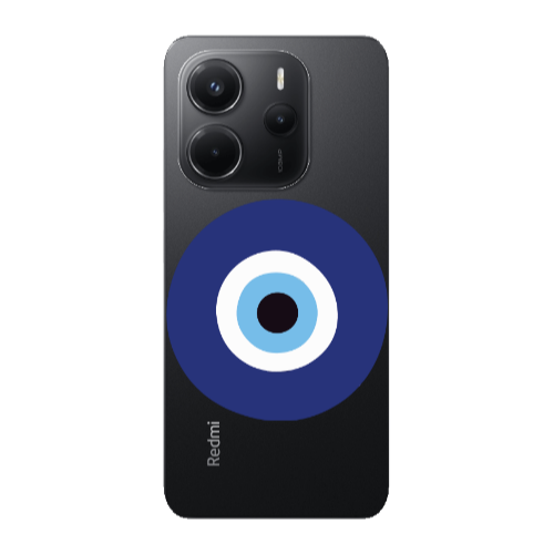 Xiaomi Redmi Note 14 Evil eye bead Transparent Silicone TPU Θήκη