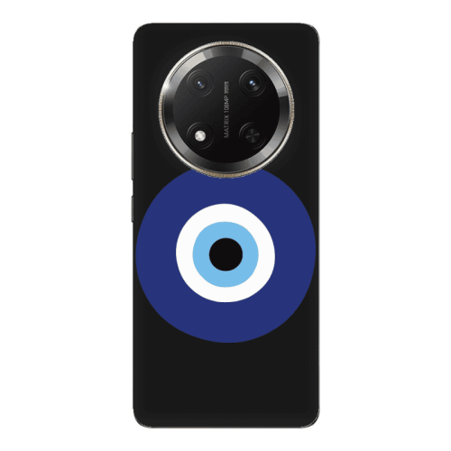Honor Magic 7 Lite Evil eye bead Black Colored Silicone TPU Θήκη