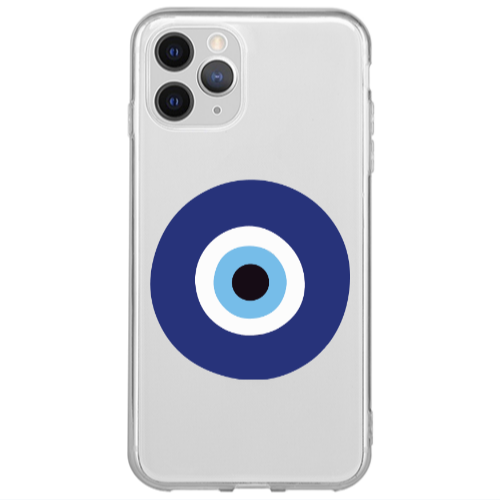 Apple iPhone 13 Pro Max Evil eye bead Transparent Silicone TPU Θήκη