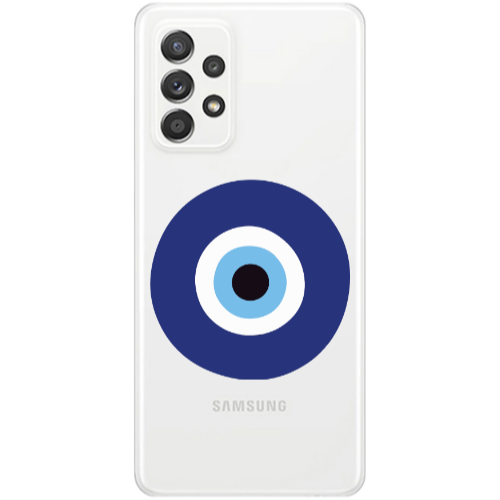 Samsung A52 Evil eye bead Transparent Silicone TPU Θήκη