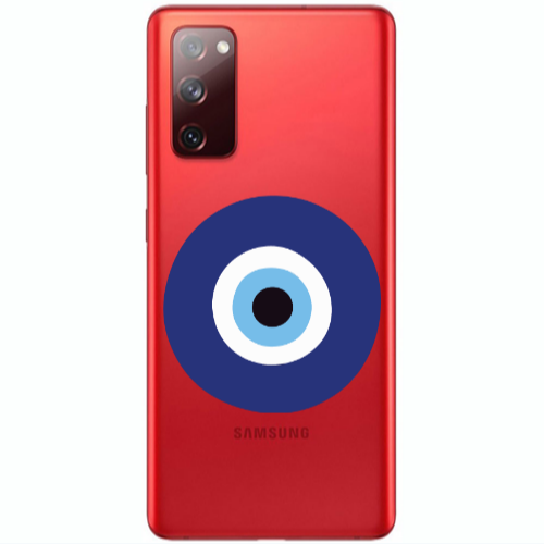 Samsung S20 FE Evil eye bead Transparent Silicone TPU Θήκη