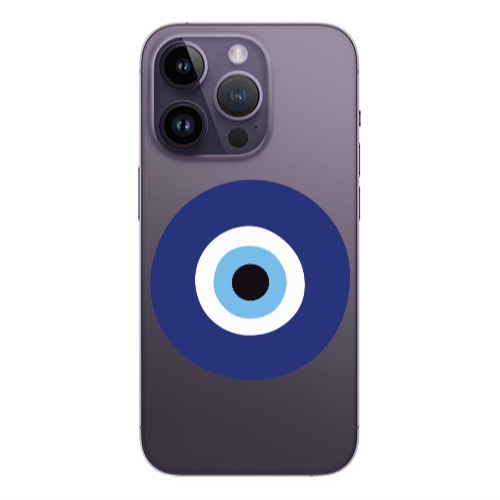 Apple iPhone 14 Pro  Evil eye bead Transparent Silicone TPU Θήκη
