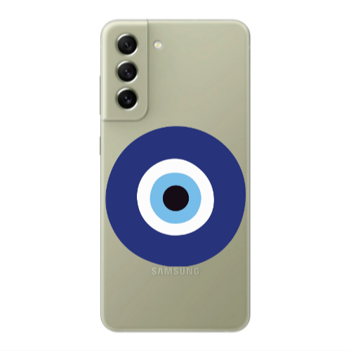 Samsung S21 FE Evil eye bead Transparent Silicone TPU Θήκη