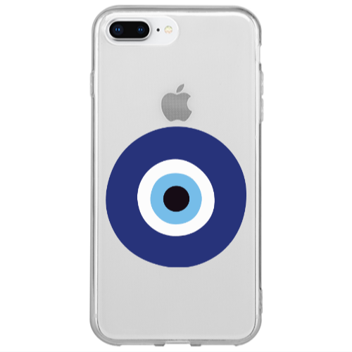 Apple iPhone 7 Plus Evil eye bead Transparent Silicone TPU Θήκη