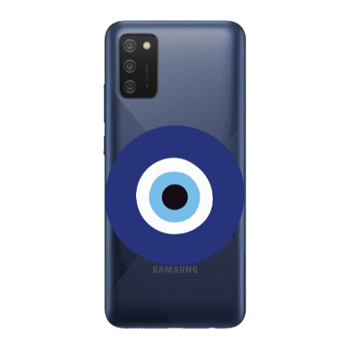 Samsung A03S Evil eye bead Transparent Silicone TPU Θήκη