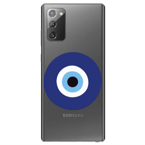 Samsung Note 20 Evil eye bead Transparent Silicone TPU Θήκη