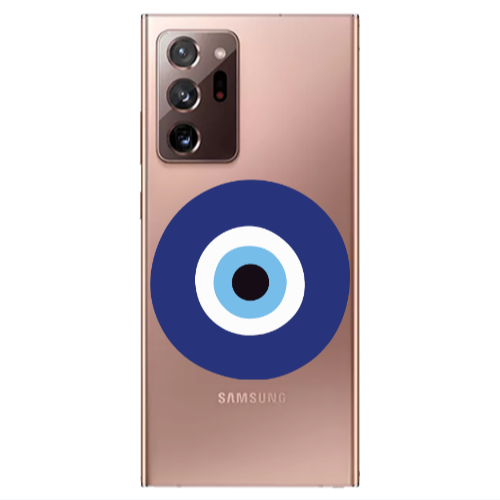 Samsung Note 20 Ultra Evil eye bead Transparent Silicone TPU Θήκη