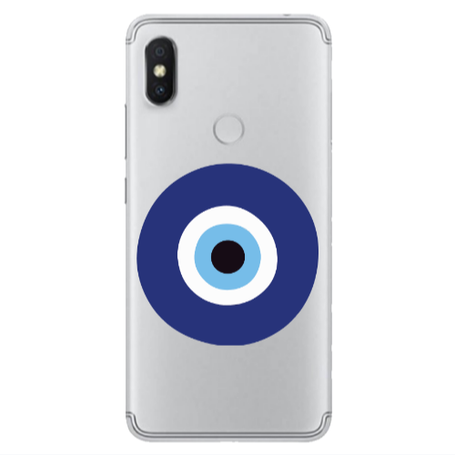 Xiaomi Redmi S2 Evil eye bead Transparent Silicone TPU Θήκη