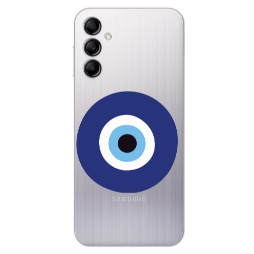 Samsung A14 5G Evil eye bead Transparent Silicone TPU Θήκη