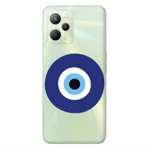 Realme C35 Evil eye bead Transparent Silicone TPU Θήκη