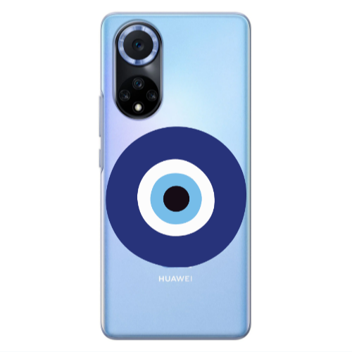 Huawei Nova 9 Evil eye bead Transparent Silicone TPU Θήκη