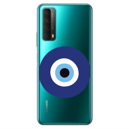 Huawei P Smart 2021 Evil eye bead Transparent Silicone TPU Θήκη