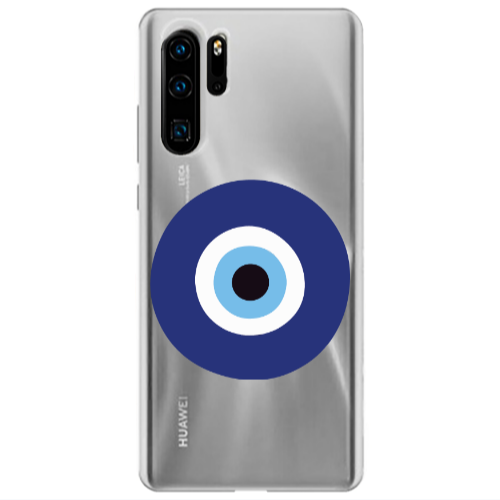 Huawei P30 Pro Evil eye bead Transparent Silicone TPU Θήκη