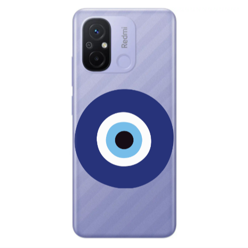 Xiaomi Redmi 12C Evil eye bead Transparent Silicone TPU Θήκη