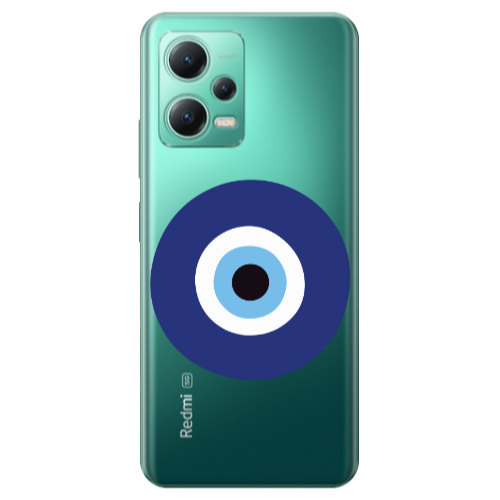 Xiaomi Redmi Note 12 Pro Plus 5G Evil eye bead Transparent Silicone TPU Θήκη