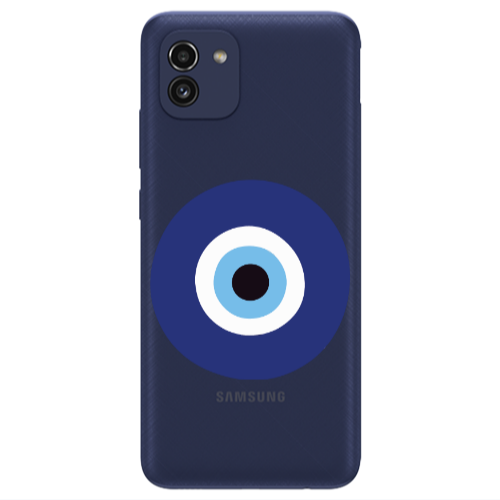 Samsung A03 Evil eye bead Transparent Silicone TPU Θήκη
