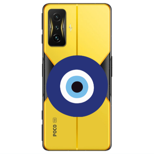 Xiaomi Poco F4 Gt Evil eye bead Transparent Silicone TPU Θήκη