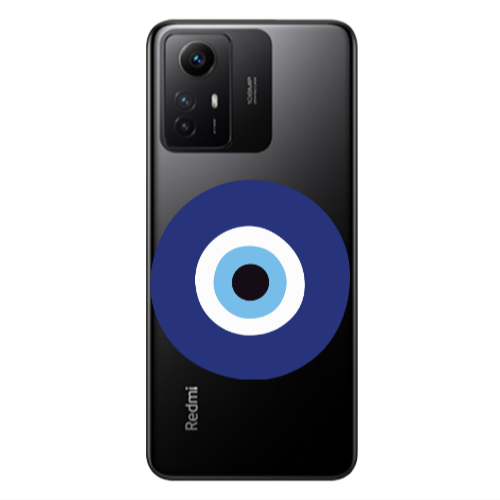 Xiaomi Redmi Note 12s Evil eye bead Transparent Silicone TPU Θήκη