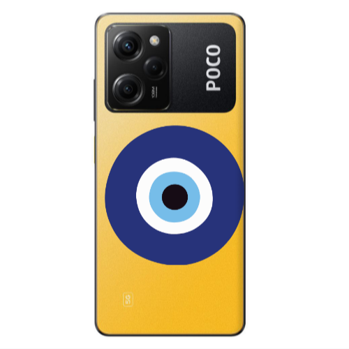 Xiaomi Poco X5 Pro Evil eye bead Transparent Silicone TPU Θήκη