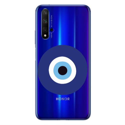 Huawei Nova 5 T Evil eye bead Transparent Silicone TPU Θήκη