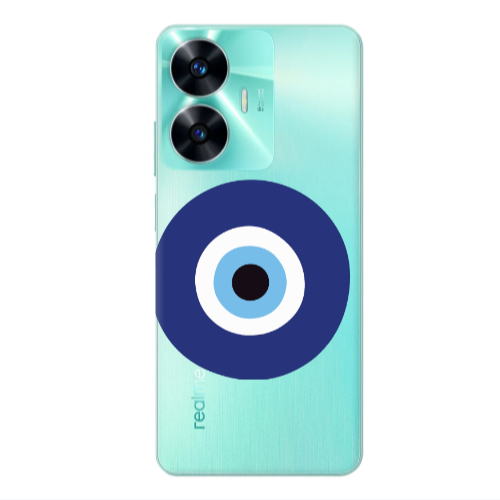 Realme C55 Evil eye bead Transparent Silicone TPU Θήκη