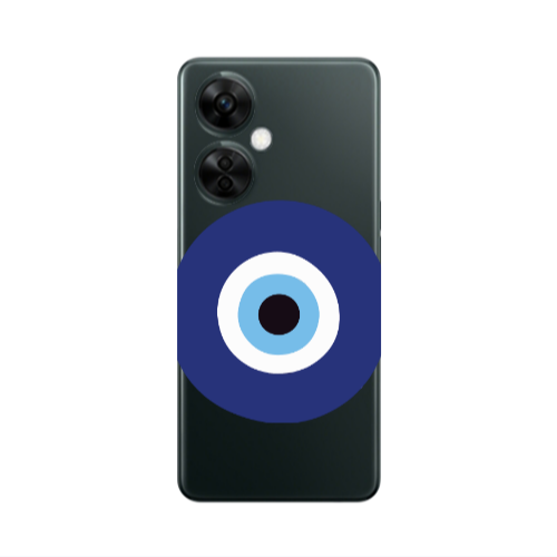 Oneplus Nord CE 3 Lite 5G Evil eye bead Transparent Silicone TPU Θήκη