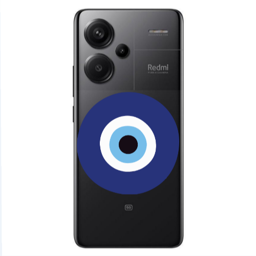 Xiaomi Redmi Note 13 Pro+ 5G  Evil eye bead Transparent Silicone TPU Θήκη