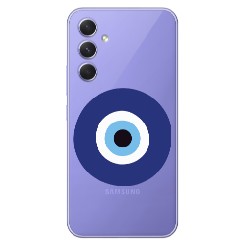 Samsung A35 Evil eye bead Transparent Silicone TPU Θήκη