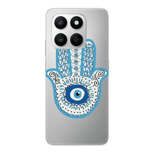 Honor Magic 400 Smart Evil eye bead in hand Transparent Silicone TPU Θήκη