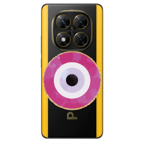 Xiaomi Poco X7 Evil eye bead 2 Transparent Silicone TPU Θήκη