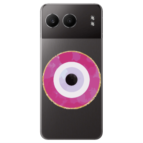 Oneplus Nord 4 Evil eye bead 2 Transparent Silicone TPU Θήκη