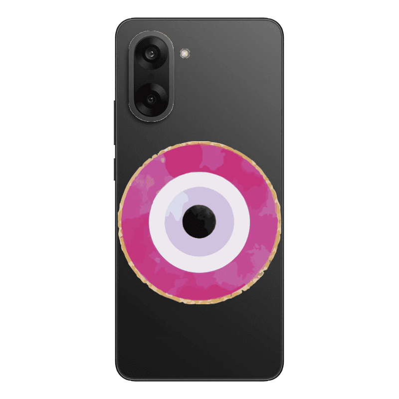 Oneplus Nord CE 5 Evil eye bead 2 Transparent Silicone TPU Θήκη