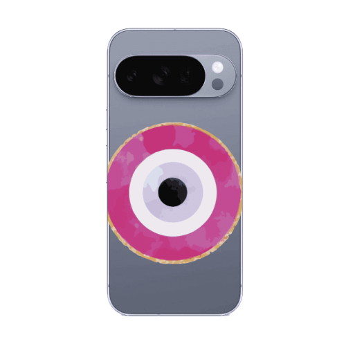 Google Pixel 10 Pro Evil eye bead 2 Transparent Silicone TPU Θήκη