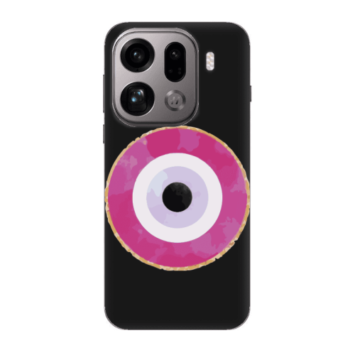 Oppo Find X9 Pro Evil eye bead 2 Black Colored Silicone TPU Θήκη