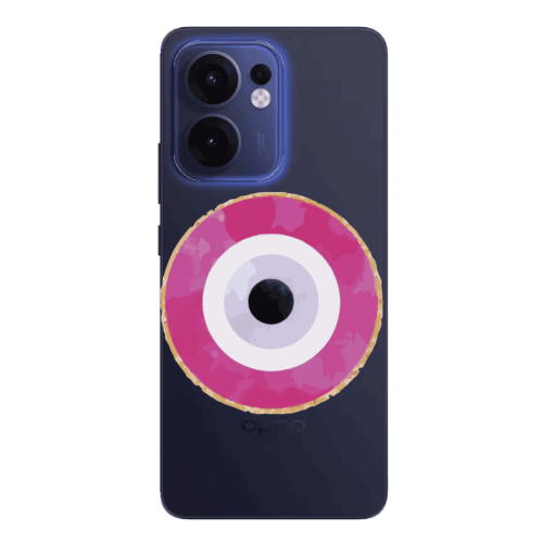 Oppo Reno13 FS Evil eye bead 2 Transparent Silicone TPU Θήκη