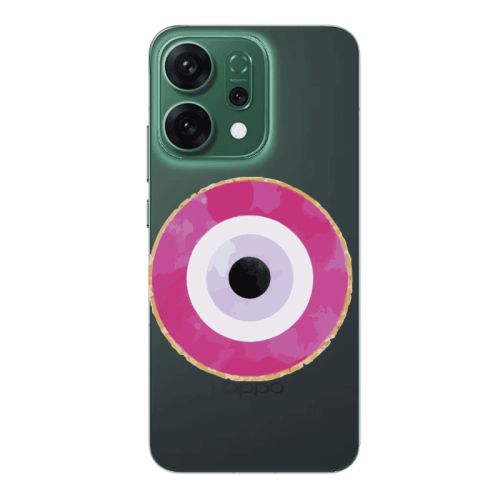 Oppo RENO 14 Evil eye bead 2 Transparent Silicone TPU Θήκη