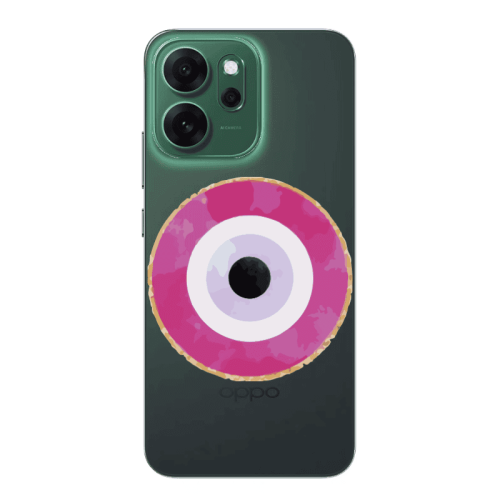 Oppo 14 F Evil eye bead 2 Transparent Silicone TPU Θήκη