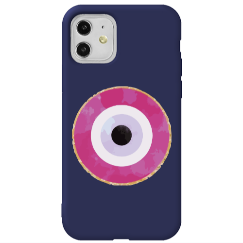 Apple iPhone 11  Evil eye bead 2 Dark blue Colored Silicone TPU Θήκη
