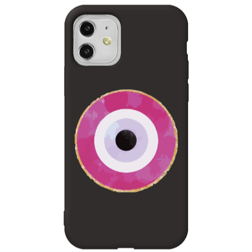 Apple iPhone 11  Evil eye bead 2 Black Colored Silicone TPU Θήκη