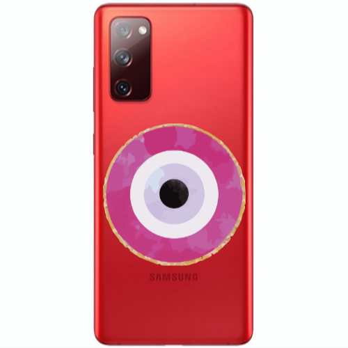 Samsung S20 FE Evil eye bead 2 Transparent Silicone TPU Θήκη