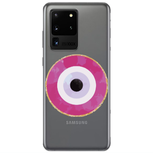Samsung S20 Ultra Evil eye bead 2 Transparent Silicone TPU Θήκη