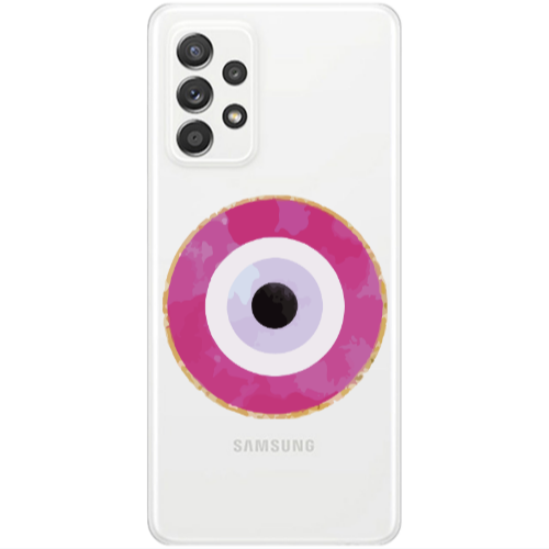 Samsung A33 Evil eye bead 2 Transparent Silicone TPU Θήκη