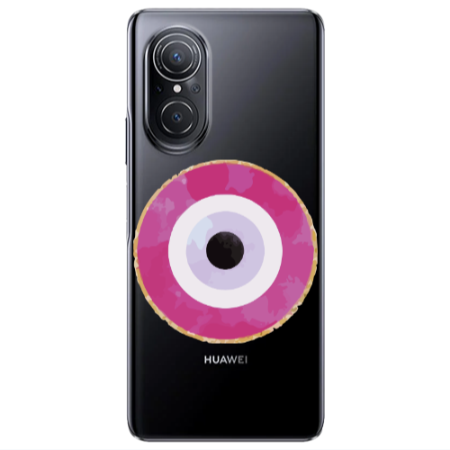 Huawei Nova 9 SE Evil eye bead 2 Transparent Silicone TPU Θήκη