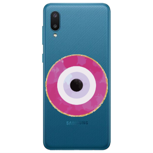 Samsung A02 Evil eye bead 2 Transparent Silicone TPU Θήκη