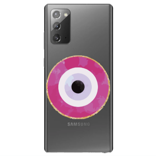 Samsung Note 20 Evil eye bead 2 Transparent Silicone TPU Θήκη